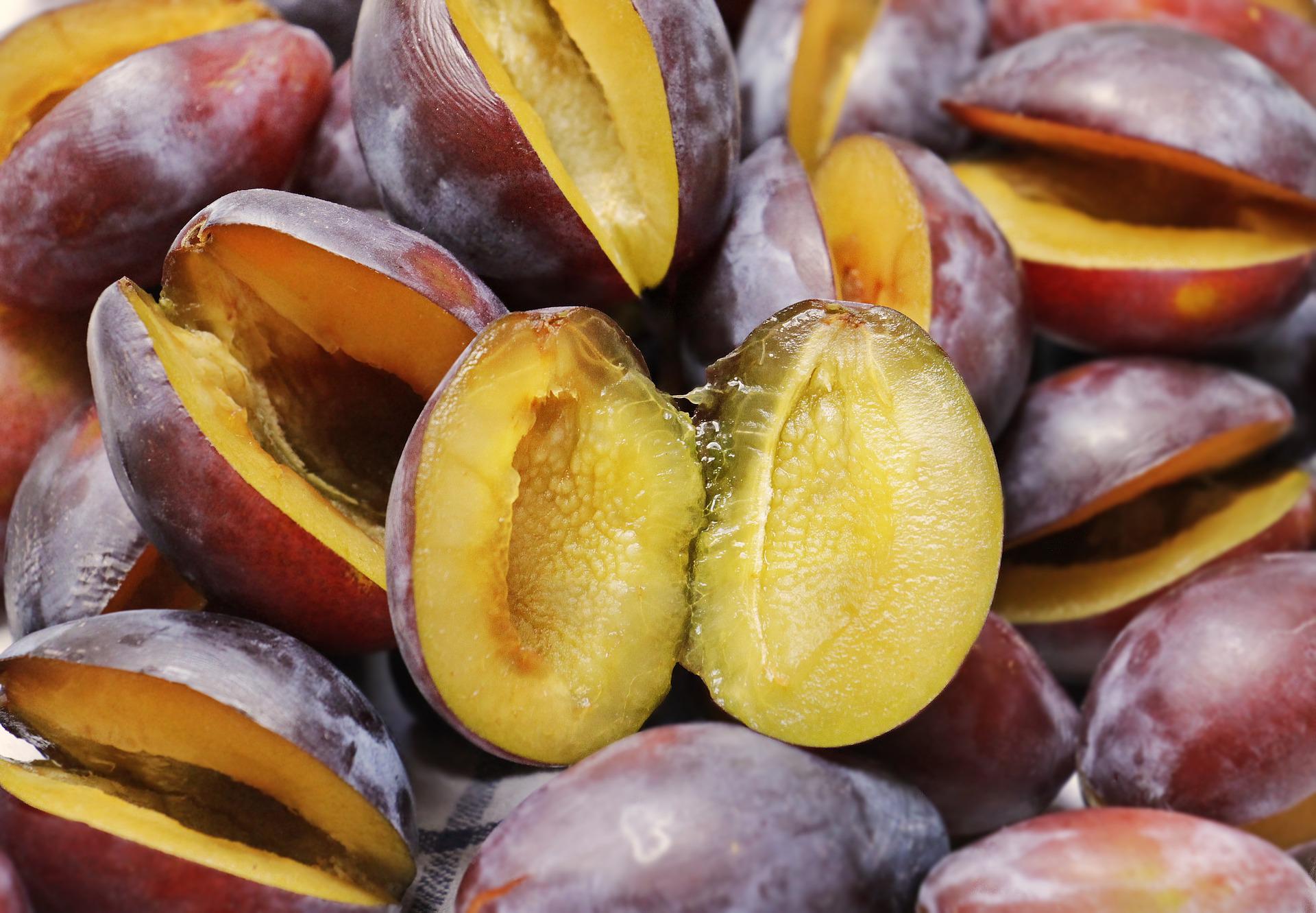 Schneller Pflaumenkuchen – Rezepte für fermentierte Pflaumen, Pflaumenkompott mit Rotwein und einem Marmorkuchen mit frischen Pflaumen