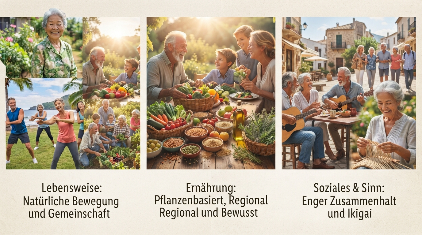 Schluss mit dem Diät-Stress: So wendest du die Alltagsregeln aus den Blue Zones an